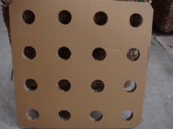 Honeycomb chemical fiber pore plate